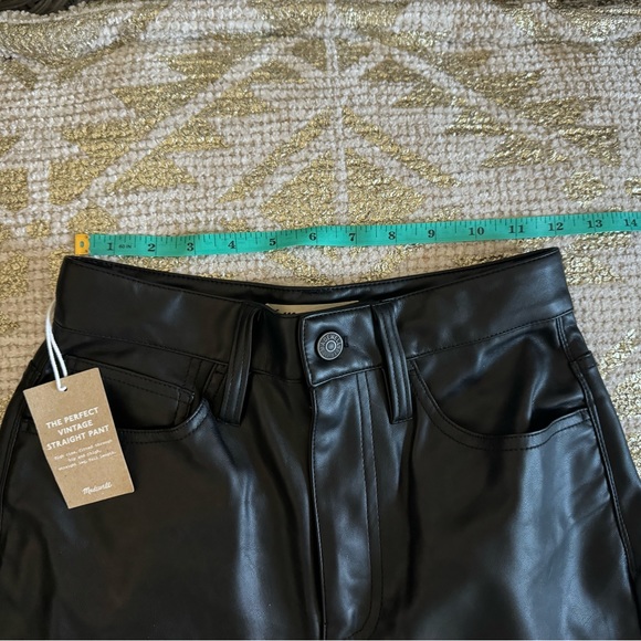 The Perfect Vintage Straight Jean: Faux Leather Edition - Picture 3 of 5
